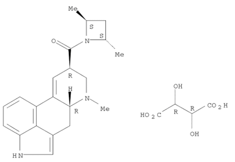 Azetidine, 1-[[(8β)-9,10-didehydro-6-methylergolin-8-yl]carbonyl]-2,4-dimethyl-, (2S,4S)-, (2R,3R)-2,3-dihydroxybutanedioate (1:1) (salt) (9CI)
